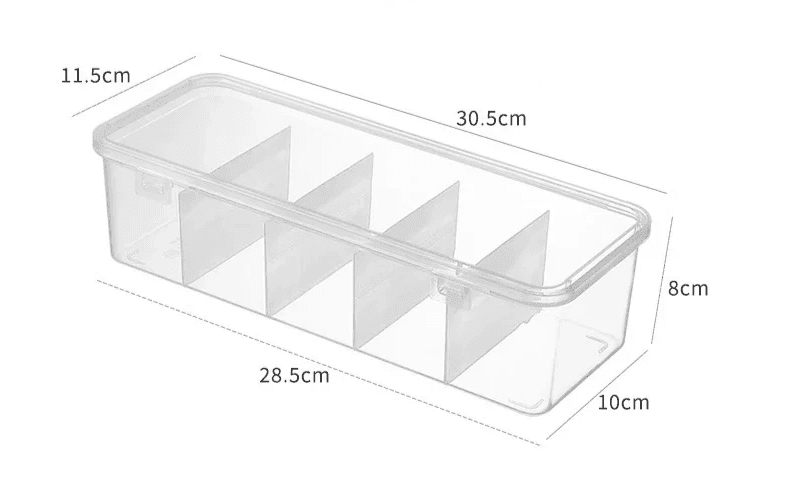 Przezroczysty organizer na kable